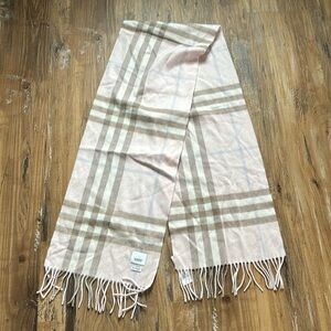 Burberry Pink Cashmere Scarf